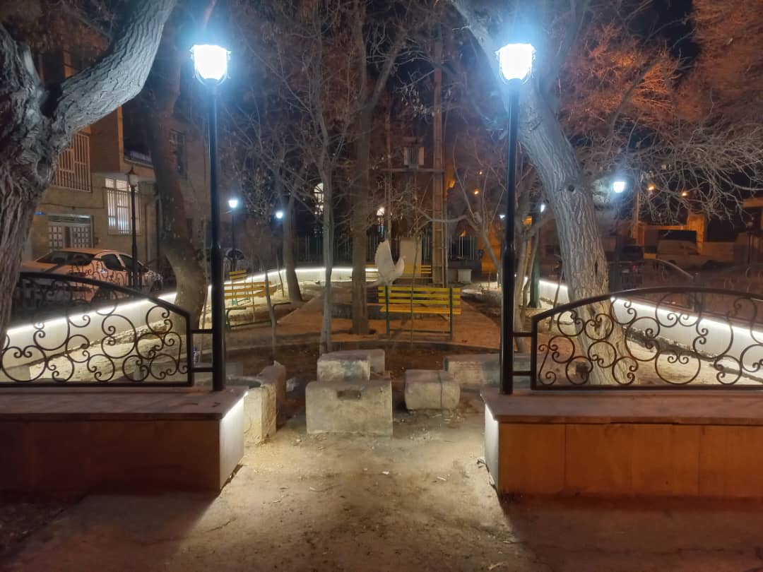 نورپردازی میدان مرکزی باویل