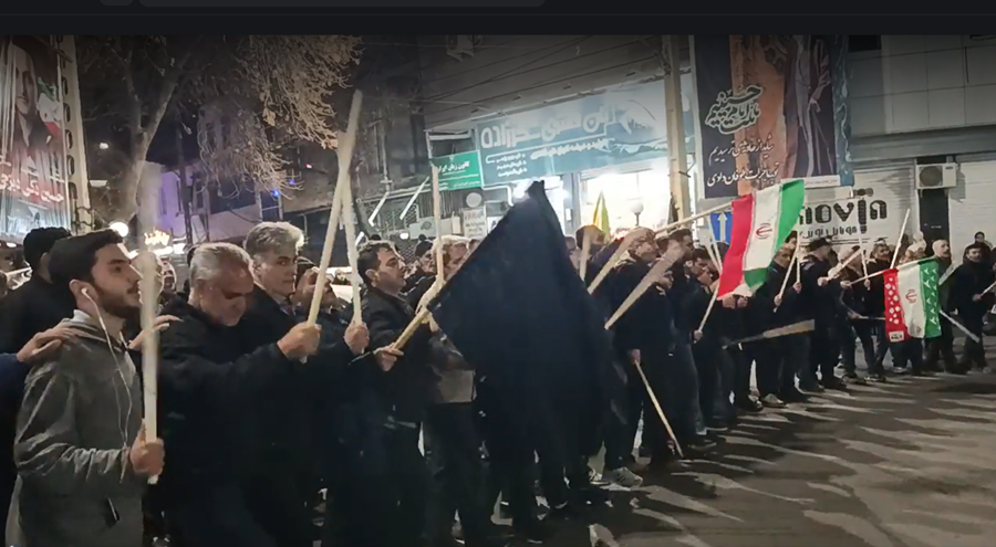 مراسم تاریخی و باشکوه شاه حسین باویل در فلکه شهرستان اسکو -۱۴۰۵/۱/۱۶